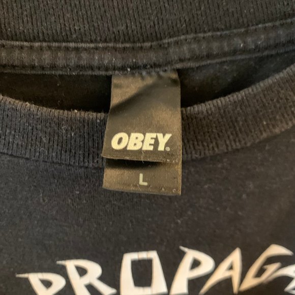 OBEY PSYCHO POSSE SHIRT MADE IN USA LARGE - Picture 3 of 4